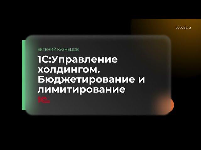 1С Управление холдингом. Бюджетирование и лимитирование