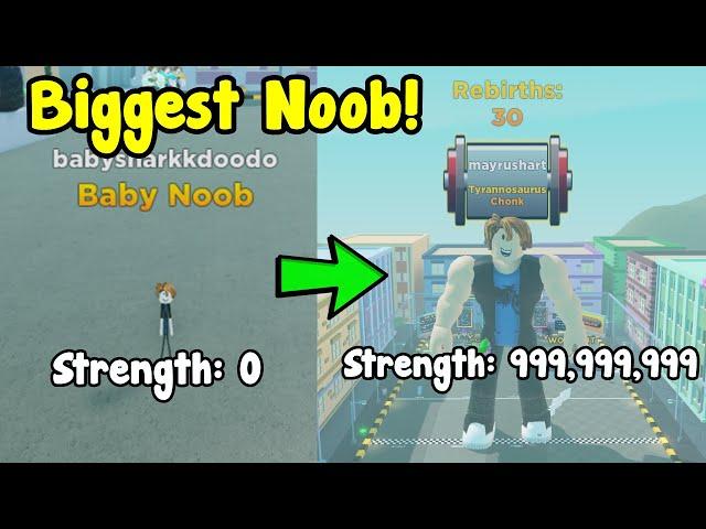 Became The Strongest Player In Strongman Simulator Roblox!