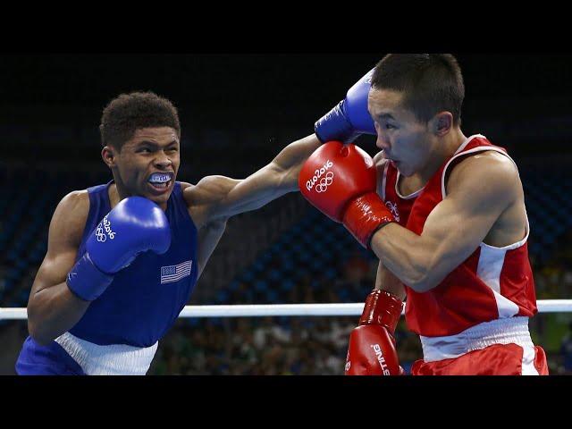 Shakur Stevenson (USA) vs. Erdenebat Tsendbaatar (MGL) Rio 2016 Olympics QF’s (56kg)