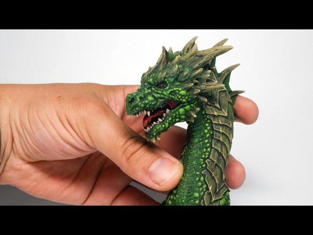 Cool EMERALD DRAGON. 3d printing and painting.