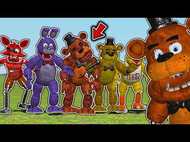 FNAF 10 YEAR ANNIVERSARY PACK SHOWCASE! - Garry's Mod Five Nights at Freddy's