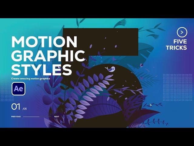 5 Motion Graphic Styles To Know in After Effects