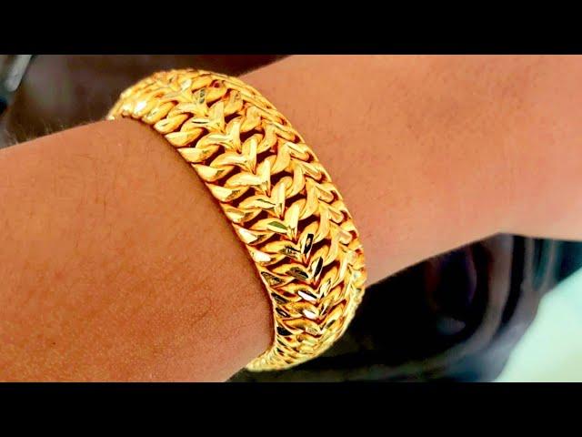 24k gold bracelet is made | gold bracelet making process