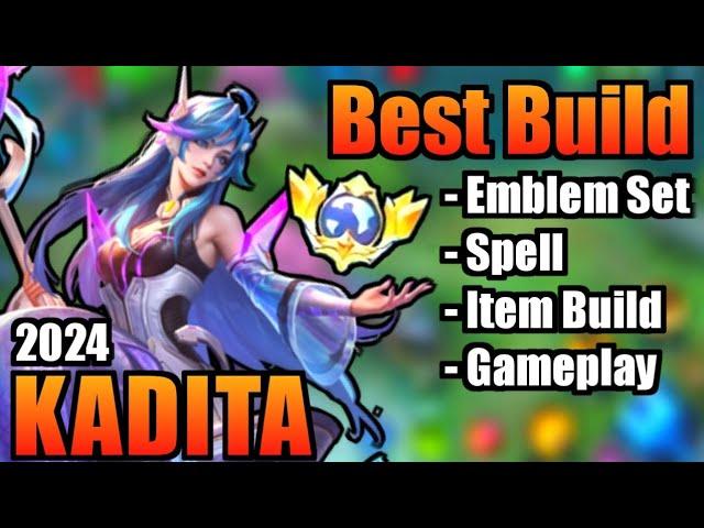 KADITA BEST BUILD 2024 | TOP 1 GLOBAL KADITA BUILD | KADITA - MOBILE LEGENDS | MLBB