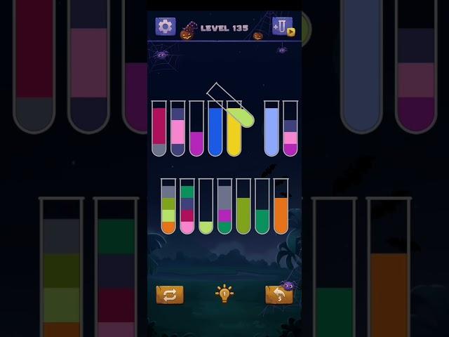 Sort Water Puzzle Level 135 Walkthrough Solution iOS/Android