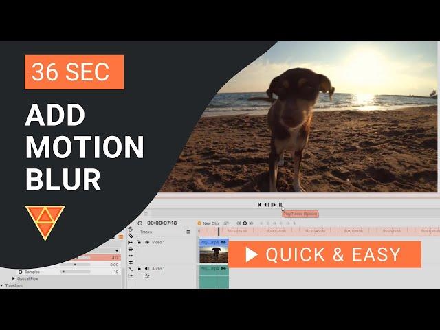 Hitfilm Express Tutorial: How to Add Motion Blur in HitFilm Express