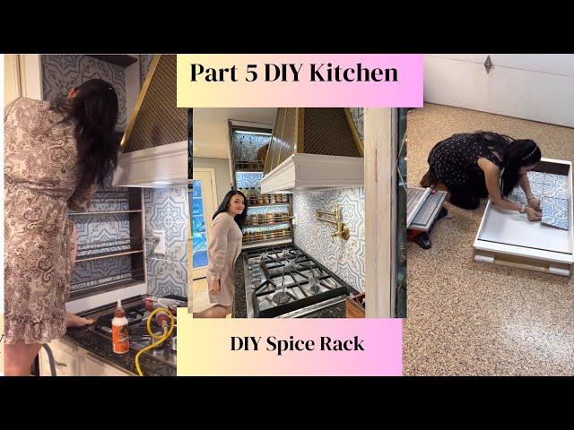 DIY Built-In Spice Rack | Budget-Friendly Kitchen Remodel Part 5