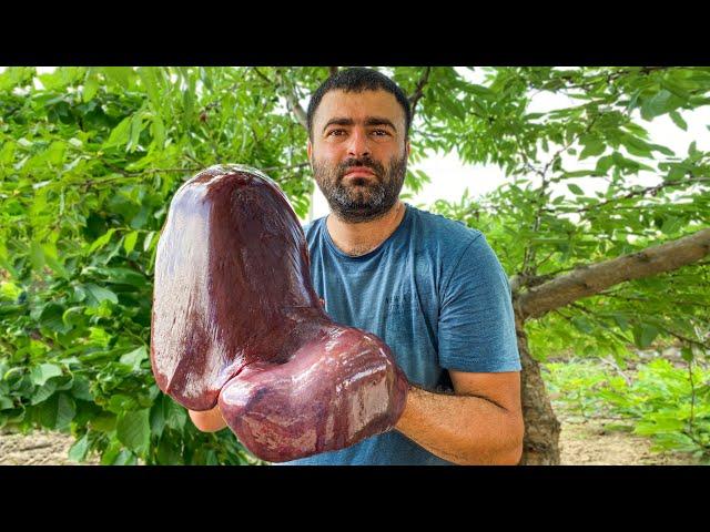 JUICY LIVER SHISH KEBAB RECIPE! BEEF LIVER SHAWARMA WITH VEGETABLES!