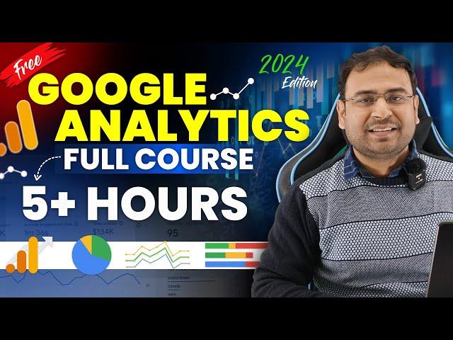 Complete Google Analytics 4 Tutorial | GA4 Course in Hindi - 2024 | Umar Tazkeer