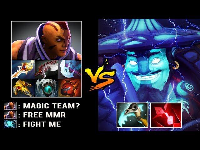 EPIC MAGIC TEAM Super Carry Storm vs 8000 MMR Anti Mage Crazy Rapier Late Game Battle Dota 2