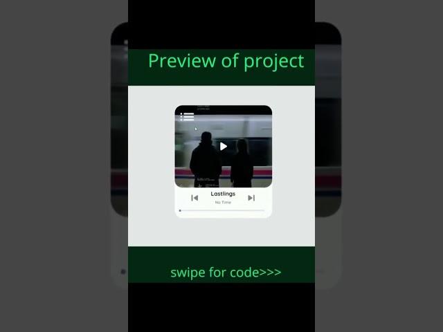 Music Player with HTML, CSS, JS