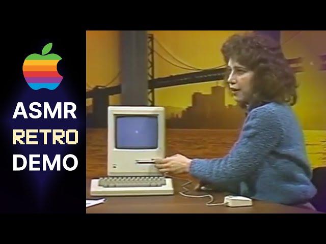 Unintentional ASMR  Relaxing Retro Macintosh Demonstration (1984)