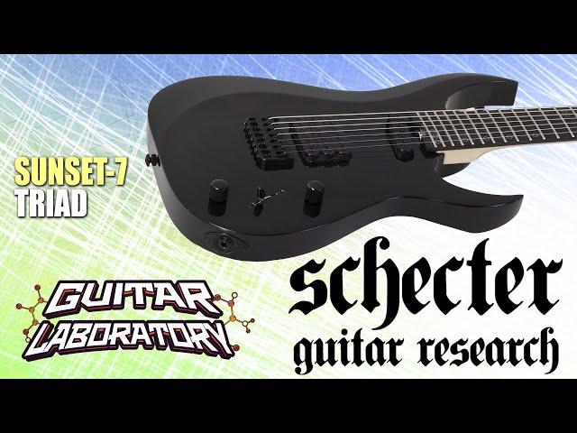 [Ens Sub] SCHECTER SUNSET-7 TRIAD GLOSS BLACK electric guitar