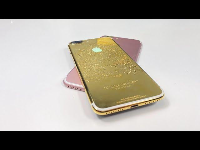 The Worlds Most Customized RGB Gold iPhone 7 Plus