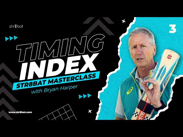 Bryan Harper Masterclass on Timing Index | str8bat Cricket Bat Sensor