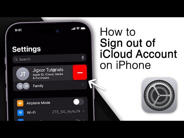 How To Sign Out Of iCloud Account on iPhone! [2024]