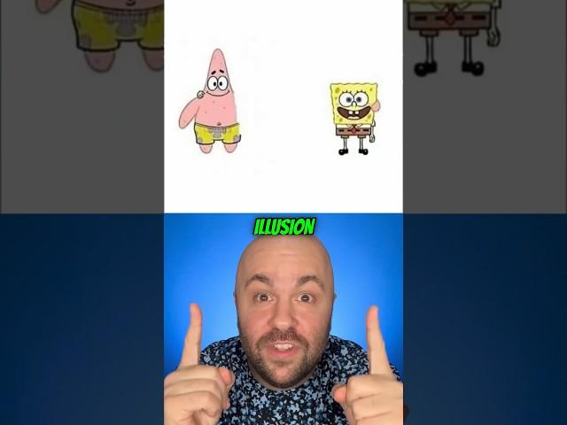 The SpongeBob Optical Illusion  #magic