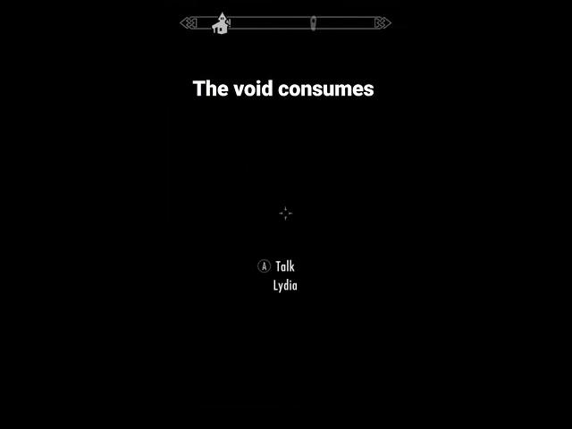 The void consumes