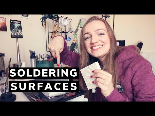 My SOLDERING SURFACES - which surface is best for soldering. Silversmithing at home.