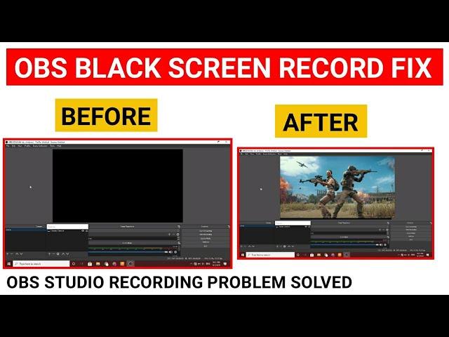 How To Fix Black Screen in OBS in Hindi | OBS Studio | Gaming | Screen Recording Problem Solved