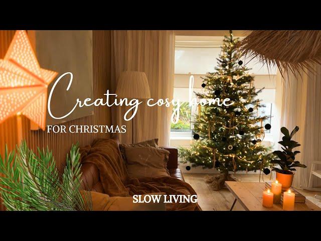 36. How to Create a Cozy Home for Christmas. Peaceful Decorate with Us. Slow living