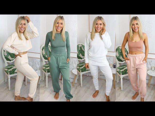 LOUNGEWEAR TRY ON HAUL 2020 - Basics, Comfy At Home Clothes + Airport Outfits