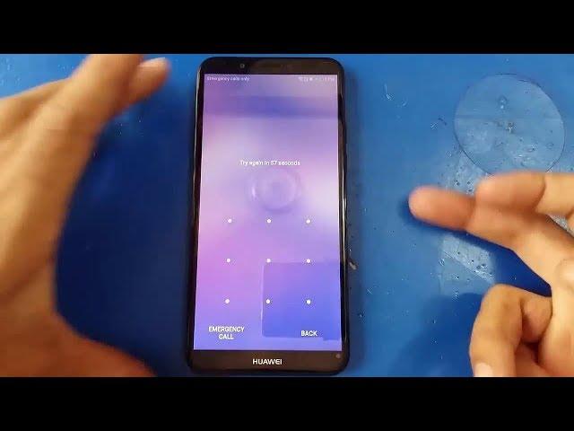 Huawei Y7 prime 2018 (LDN-L21) screen lock & hard reset