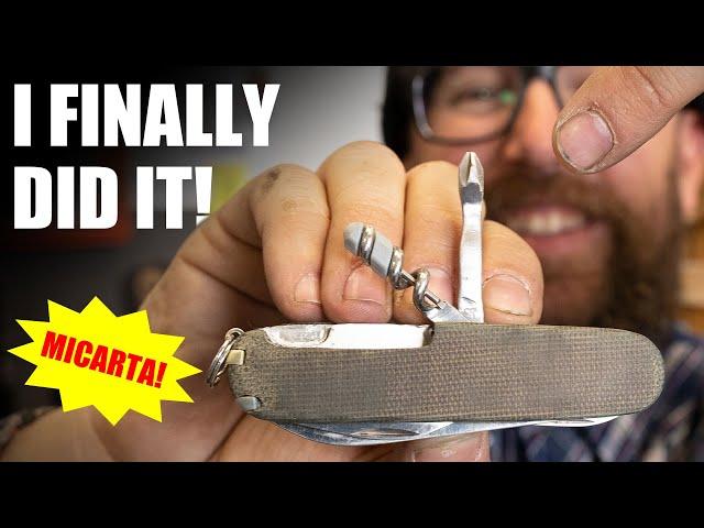 I Made The Perfect EDC Pocket Tool! || Victorinox Compact With Micarta!