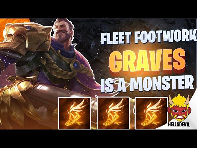 WILD RIFT | *NEW* FLEET FOOTWORK GRAVES IS A MONSTER! | Challenger Graves Gameplay | Guide & Build