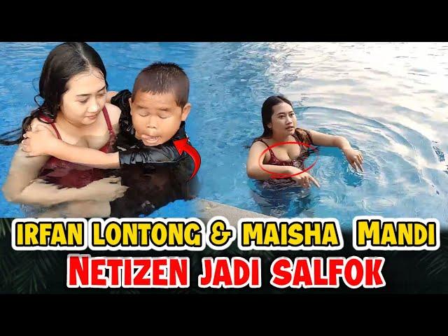 Hot Info || Irfan Lontong Dan Maisha Mandi Bareng di Kolam Ada Yang Wow