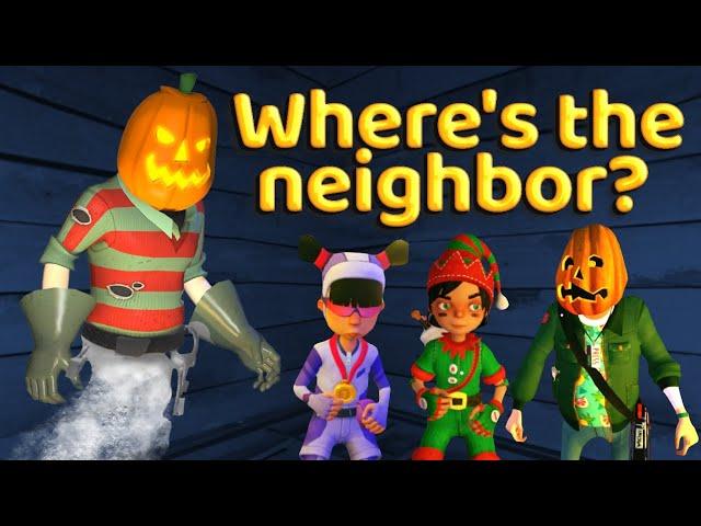 PUMPKIN NEIGHBOR BECAME INVISIBLE? (SECRET NEIGHBOR WINTER 2024 ️)