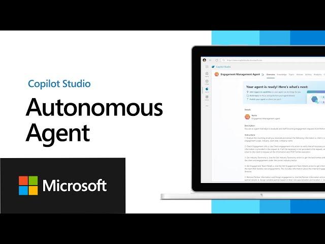 Unlock Autonomous Agent Capabilities with Copilot Studio