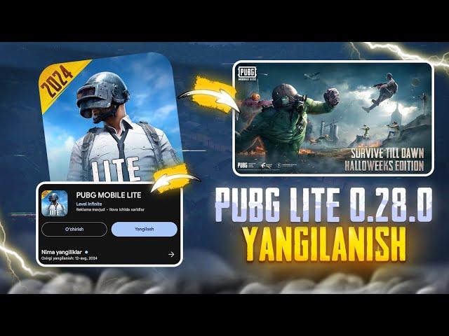  NIHOYAT... PUBG MOBILE LITE 0.28.0 YANGILANISH