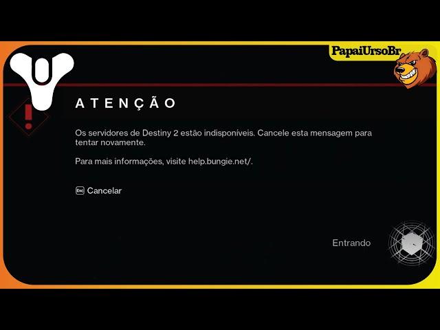 DESTINY 2 │ MANUTENÇÃO SERVIDOR OFF LINE HOJE 20/11/2024 #destiny2  #bungiecreator