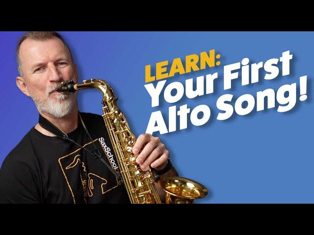 Saxophone Lesson   Beginner Alto First Song