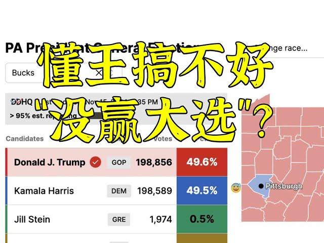 欢乐开怀：选后宾州哈里斯票数飚增追上懂王 官员直呼：违法计票怎么着？