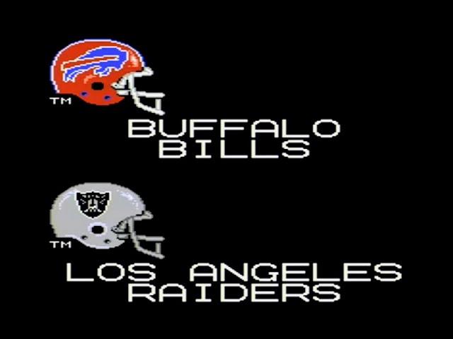 Bills at Raiders tecmo nes game night with Retro