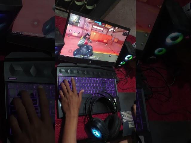 AAJAO 1VS1  LAPTOP PLAYER  FREEFIRE LAPTOP HANDCAM #freefire #ani