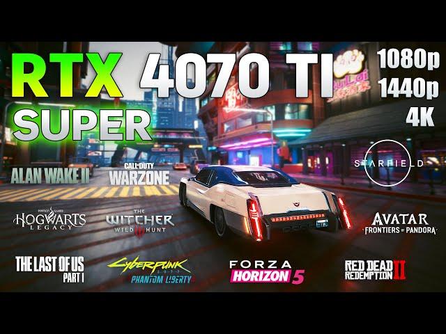 GeForce RTX 4070 Ti SUPER 16GB - Test in 10 Games | 1080p | 1440p | 4K |