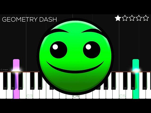 Geometry Dash - Level 2 - Back On Track | EASY Piano Tutorial