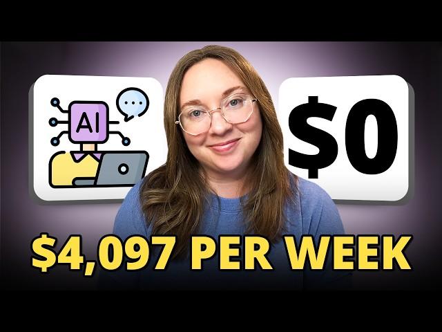 Easiest Digital Side Hustle to Start using A.I. with $0 ($4,097/WEEK)