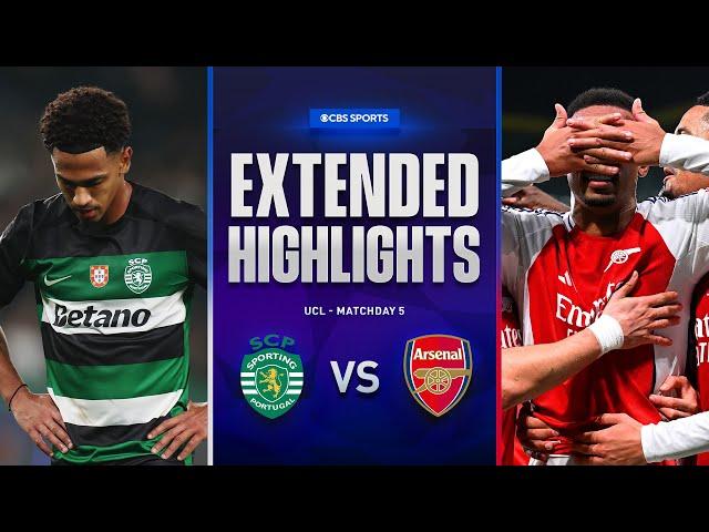 Sporting CP vs. Arsenal: Extended Highlights | UCL League Phase MD 5 | CBS Sports Golazo