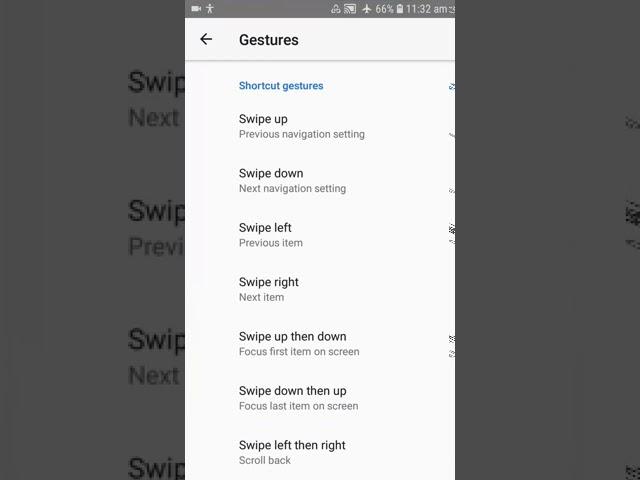 useful talkback all shortcut  gestures  for blind  user must watch video for blind user