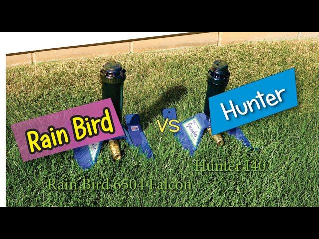 Rain Bird vs Hunter Spray Pattern Comparison