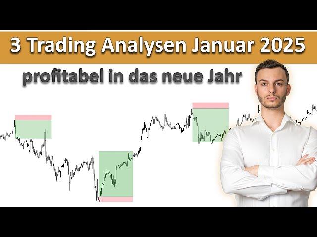 Meine einfachsten 3 Trades für den Monat Januar 2025