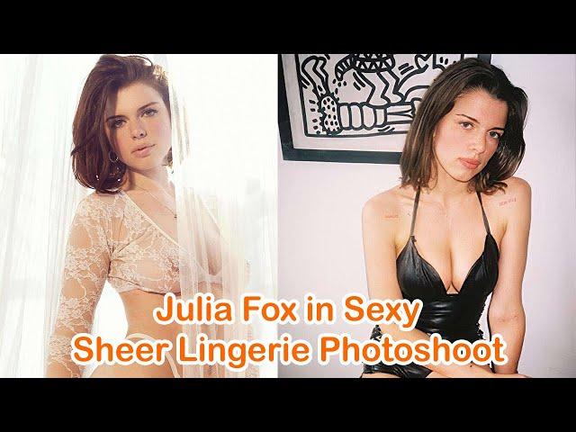 Julia Fox in Sexy Sheer Lingerie Photoshoot | Seethrough