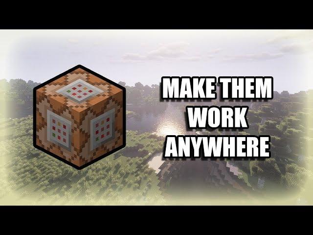 How to make command blocks work anywhere | Minecraft bedrock edition