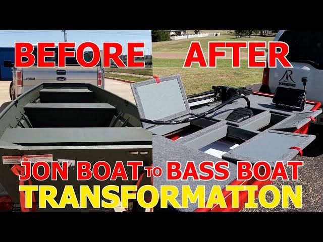 JON BOAT TO BASS BOAT FULL BUILD TIMELAPSE!!