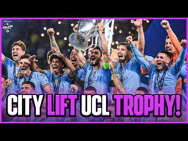 MAN CITY LIFT THE UCL TROPHY FOR THE VERY FIRST TIME!  