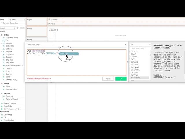 Control Date Filter with a Parameter in Tableau